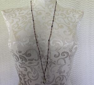 Elegant Purple Beaded Lanyard